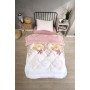 ETE HOMETEX TEK KİŞİLİK LÜX WELSOFT YORGAN SETİ ALENA PUDRA 155X215CM 8696474231928